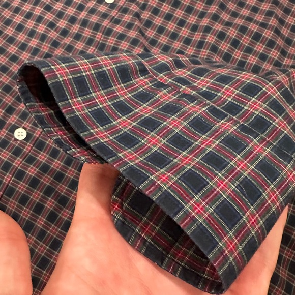 Lauren Ralph Lauren Red Green And Blue Plaid Button Up Long Sleeve Size XL - Picture 7 of 8